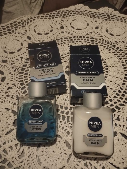 Woda i mleczko po goleniu nivea men