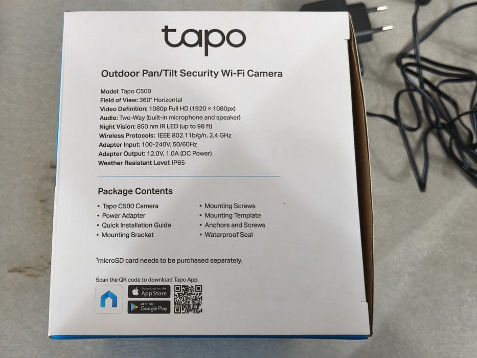 Câmera Wi-Fi Tapo C500 Outdoor Pan/Tilt