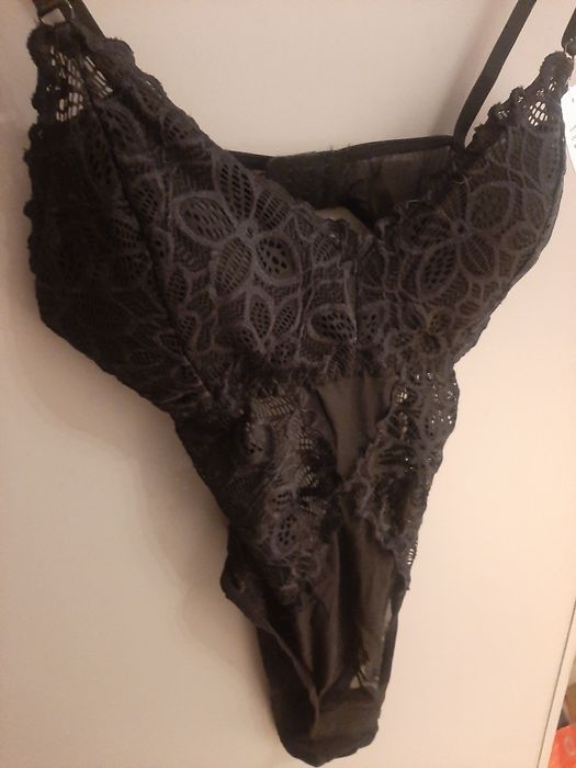 Body koronkowe czarne S/M