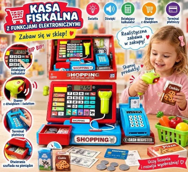 Kasa sklepowa z terminalem do kart płatniczych etui kartonowe,320x220