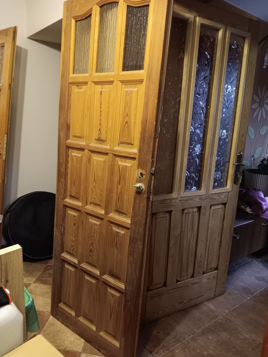 Drzwi sosnowe 70 cm prawe