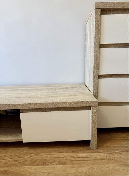 Szafka RTV dąb sonoma. Linia Kaspian z BRW