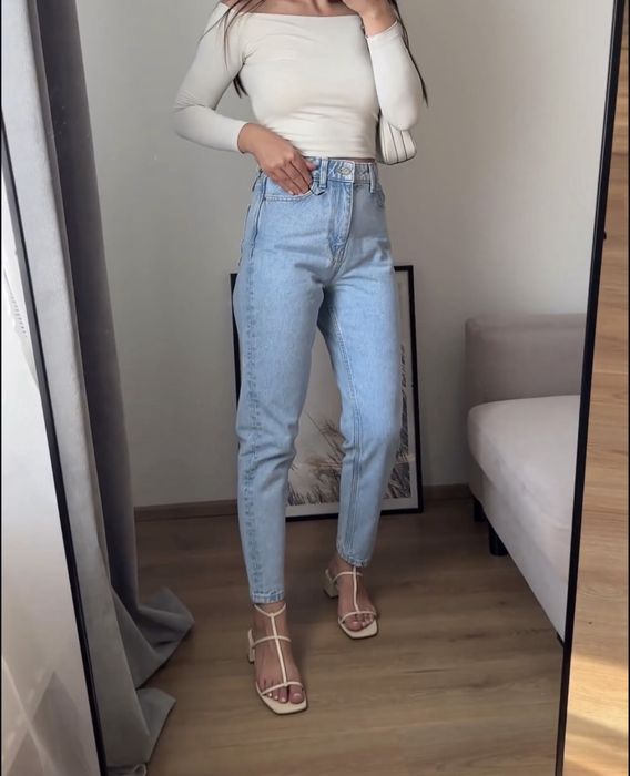 Джинси мом  mom fit Zara