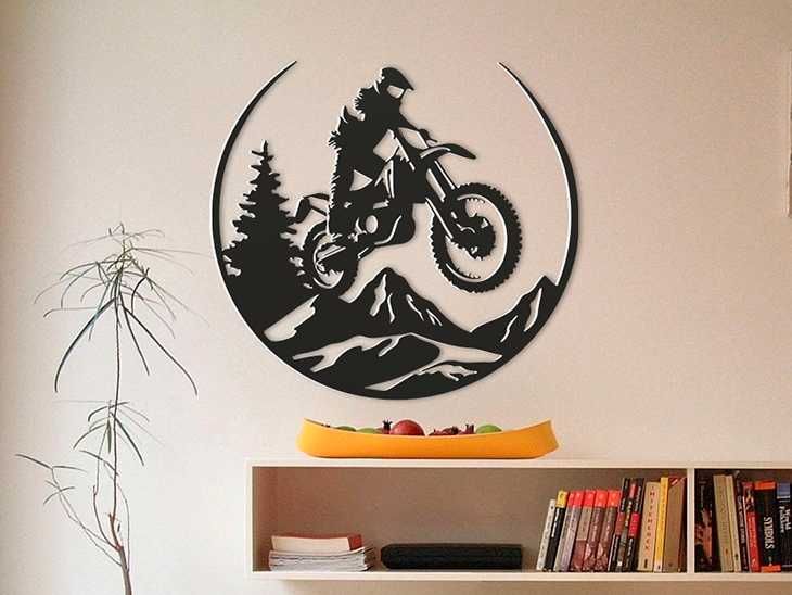 Ozdoba na ścianę Motor Cross