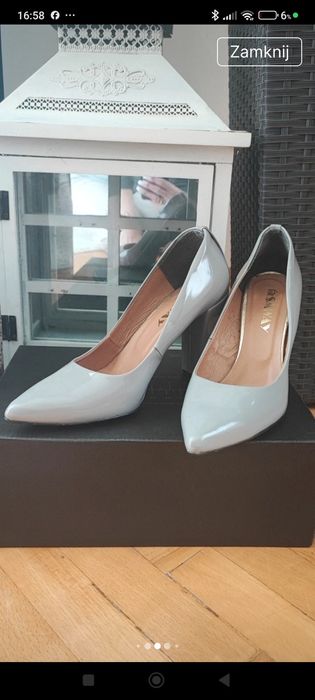 Buty czółenka Saway 39 skóra słupek Zara Kazar Wojas Tatuum Massimo