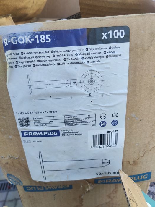 Tuleja teleskopowa 185 500sztuk