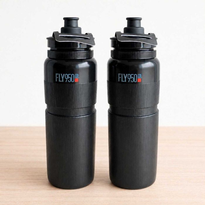 Pack 2 Bidons Bicicleta Elite Fly Tex 950ml Preto