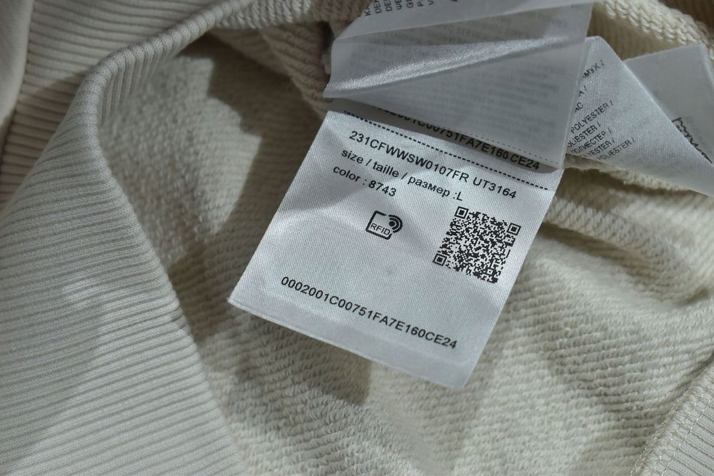 Woolrich Bluza Damska Z Logo Na Piersi Crewneck L