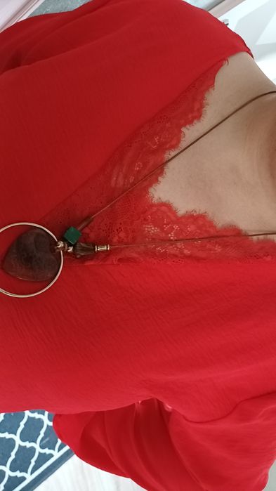Bluzka czerwona 4XL