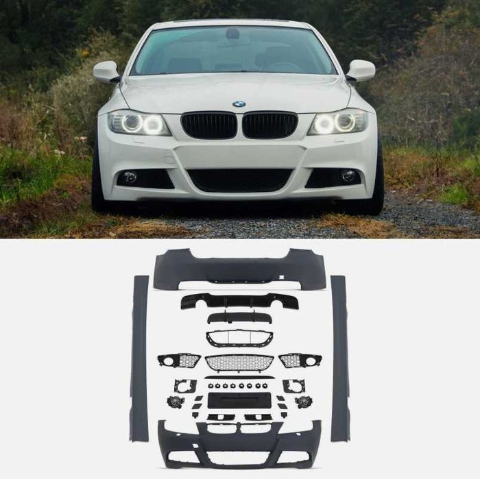 Body Kit Zderzak Przód Tył Progo M PAKIET M TECH BMW E90 08-12 SEDAN