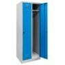 Szafka BHP ubraniowa Mega-M pracownicza 2-drzwiowa S-60 cm – niebieski front
