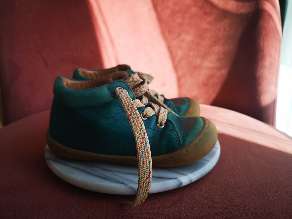 TELYOH zielone trzewiki skórzane Made in Portugal r. 26 (24-25)