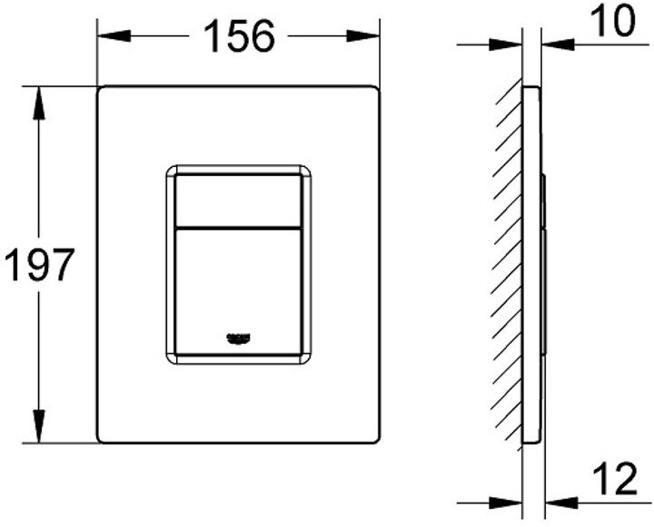 Инсталляция GROHE Rapid SL 3в1 , 388400WG1 с черной кнопкой креплением