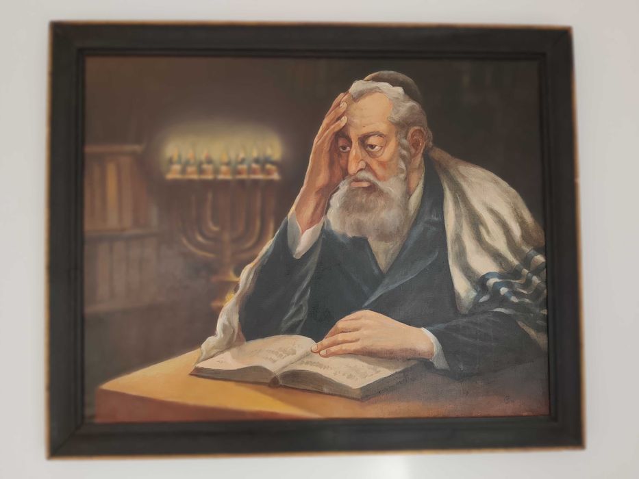 Obraz w oleju "JUDE ze swiecznikiem