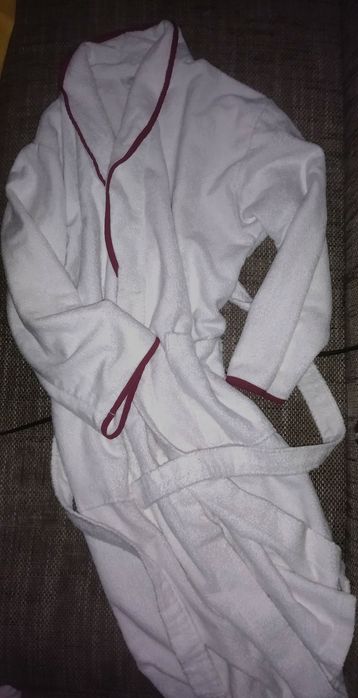 Szlafrok biały frotte