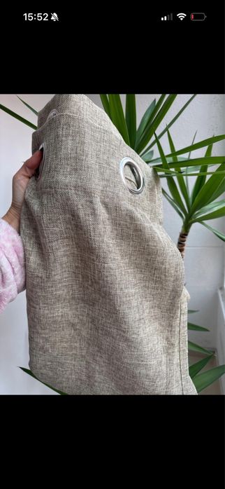 Cortinados gato preto estilo de linho