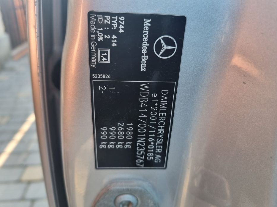 Mercedes vaneo 1,7 dizel avtomat.Обмен