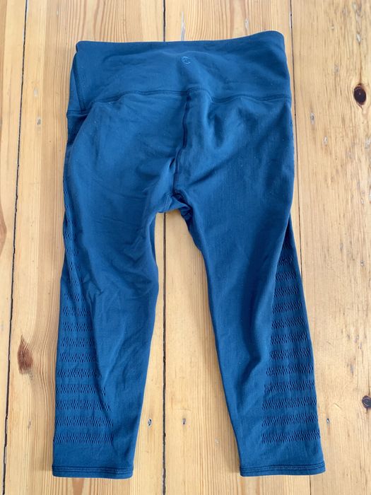 Lululemon ciemnozielone leginsy za kolano XS S