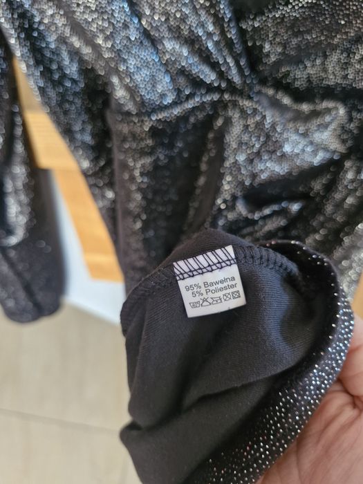 Sukienka welurowa ze srebrem M/L