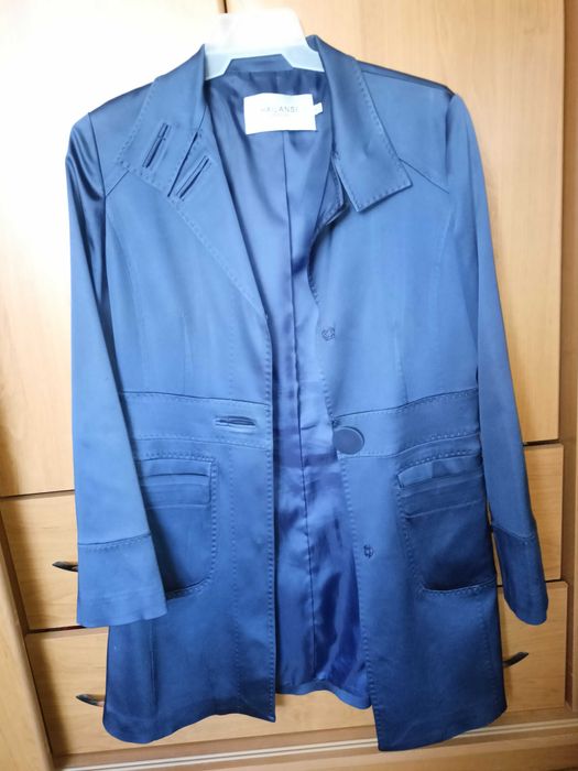 Płaszcz trencz damskie cienki S