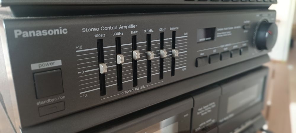 Aparelhagem Clássica Panasonic SA-HM35L COMPLETA (C/ Vinil, Duo Casset