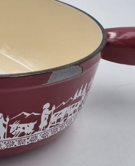 Żeliwne naczynie do fondue 24 cm, Kuhn Timon 32273