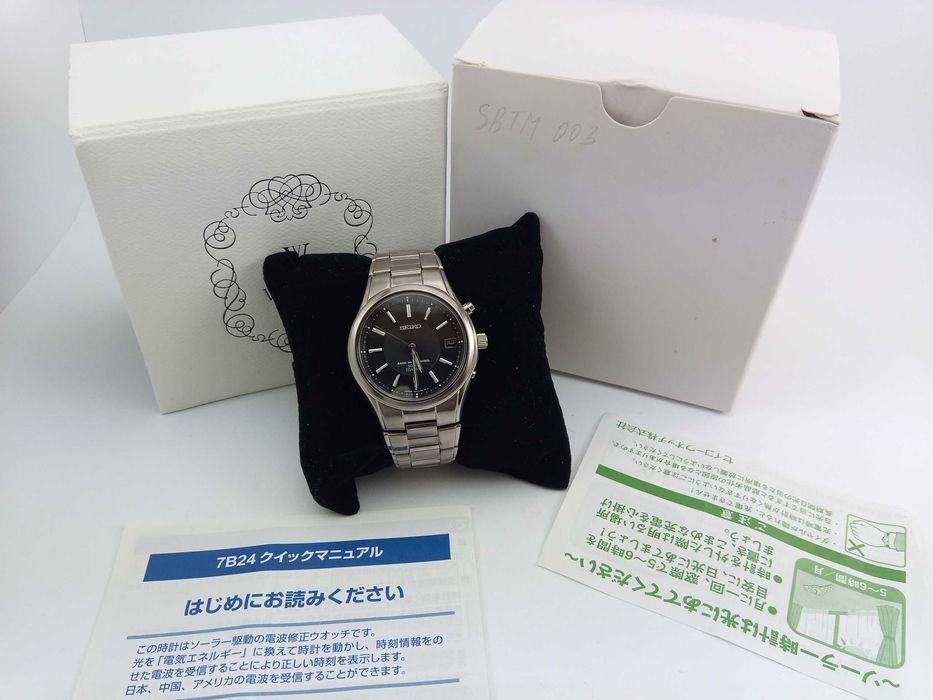 Часы мужские Seiko Solar SBTM003 титан радиоконтроль сапфир Japan made