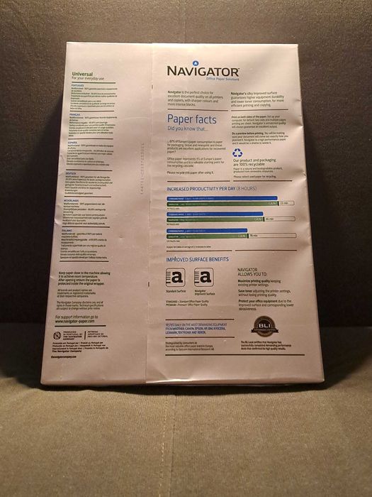 Papier ksero NAVIGATOR, A3, 80 g/m2 (1 Ryza)