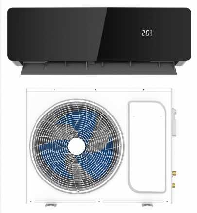 Чорний кондиціонер MIDEA MSXT, BLACK, кондиционер чорный