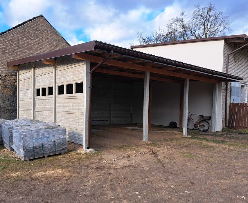 Wiaty i garaże betonowe