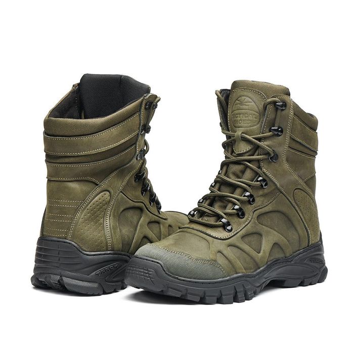 Шкіряні берці демісезонні берцы демисезонные кожаные берци койот хакі