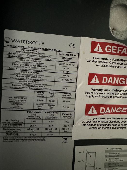 Pompa Ciepła 8kw split używana