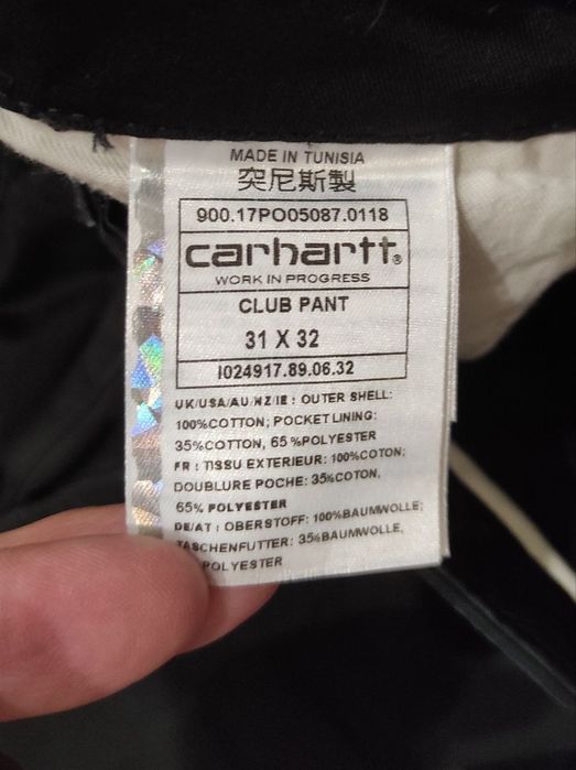 W31L32 Carhartt WIP оригінальні чоловічі штани
