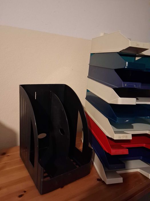 Plastic Desk Trays + Vertical Document Organizer436769049616721922