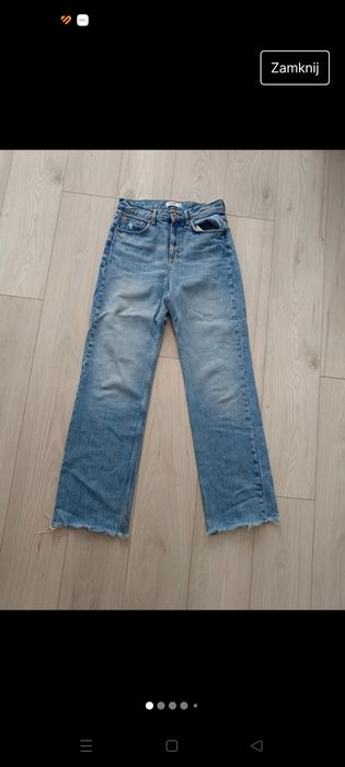 Spodnie jeansy wide leg Pull & Bear 38