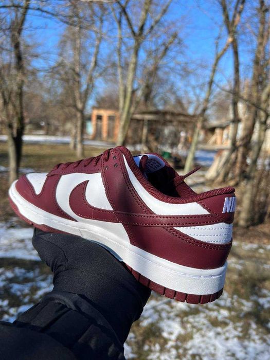 ОРИГІНАЛ! Nike Dunk Low Retro Bordo/White 42.5 43 44.5 46 | DV0833-115