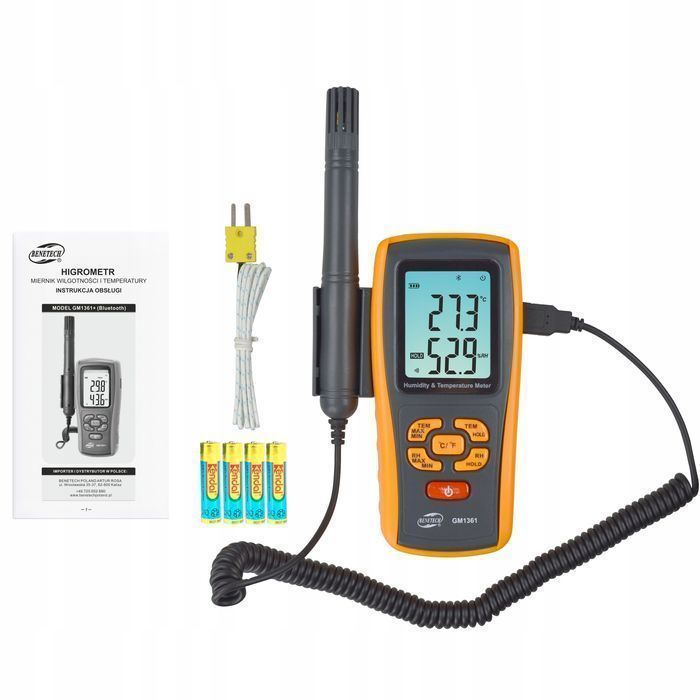 Higrometr Miernik Wilgotność Temperatura Powietrza