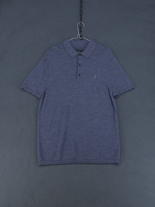 AllSaints Mode Merino SS Polo koszulka polo wełna merino ramskull L
