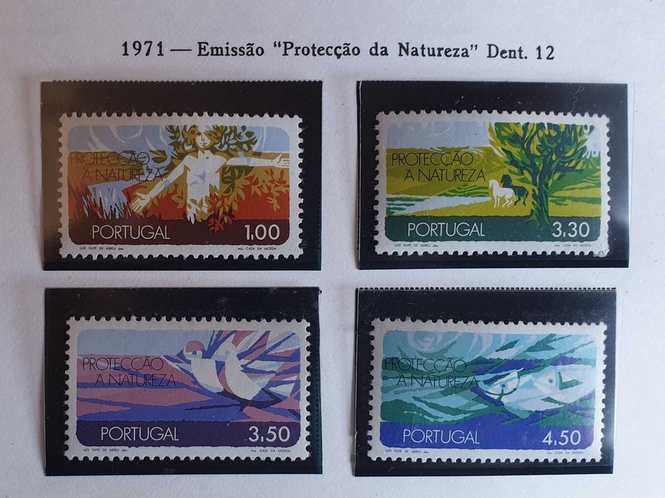 Série Filatélica completa - 1971- Emissão Protecção Da Natureza