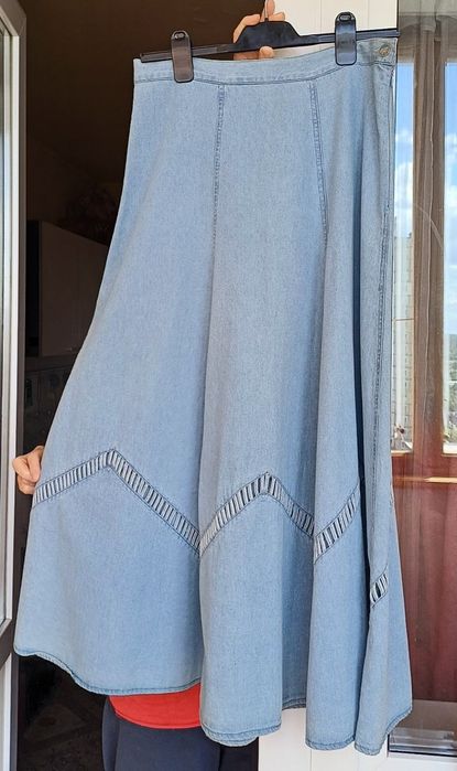 Джинсова максі спідниця Made in Italy BonaMente Casuali 100% бавовна