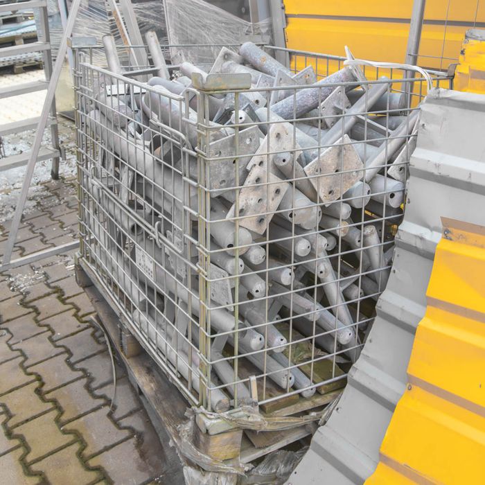 Słupek stalowy ochronny–zabezpieczenie dla magazynów-H- 42cm śr.7 cm