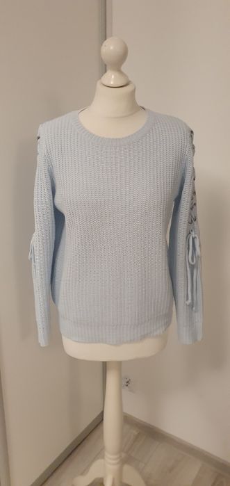 Sweter błękitny S
