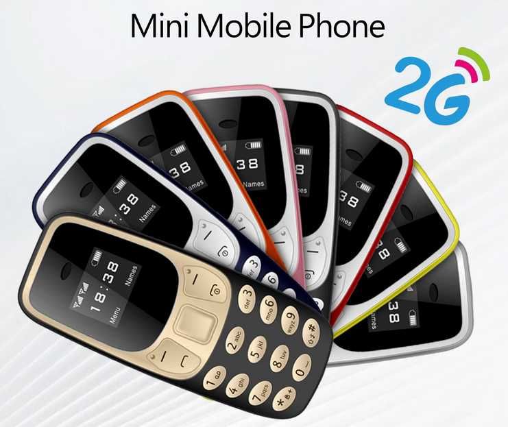 Mini telemóvel com Bluetooth