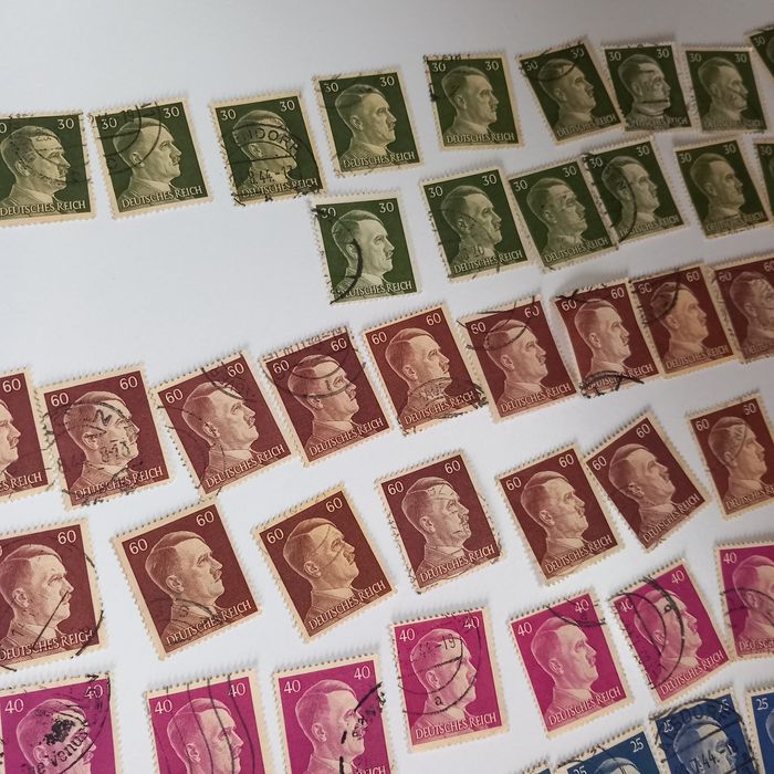 Kolekcja 303 sztuki znaczki niemieckie Rzesza NSDAP
