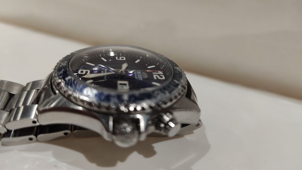 Orient Mako Ray Szafirowe szkło niebieski antyrefleks podwójna kopułka
