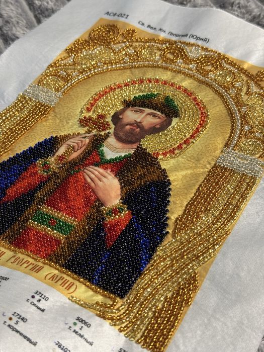 Ікони вишиті бісером