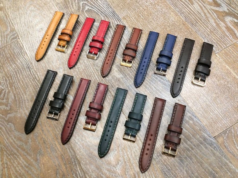 Объемный прошитый ремешок, браслет ручной работы из натуральной кожи