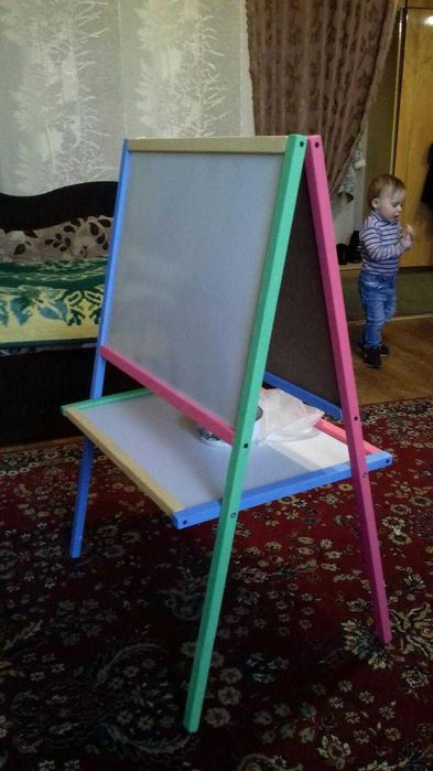 Мольберт детский магнитный двухсторонний