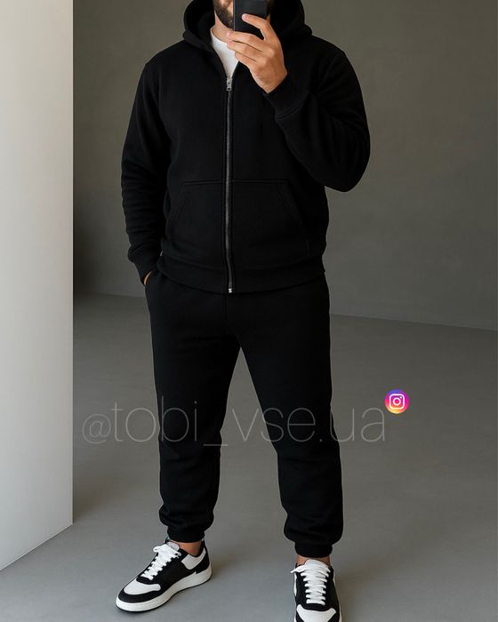 ТЕПЛИЙ‼️ Костюм на Флісі Чоловічий Мужской худи штаны комплект зимовий