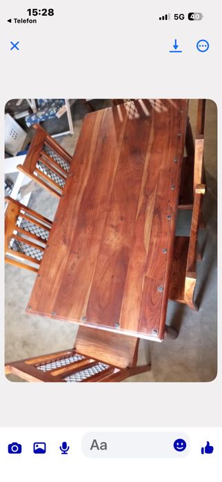 Meble indyjskie z litego drewna